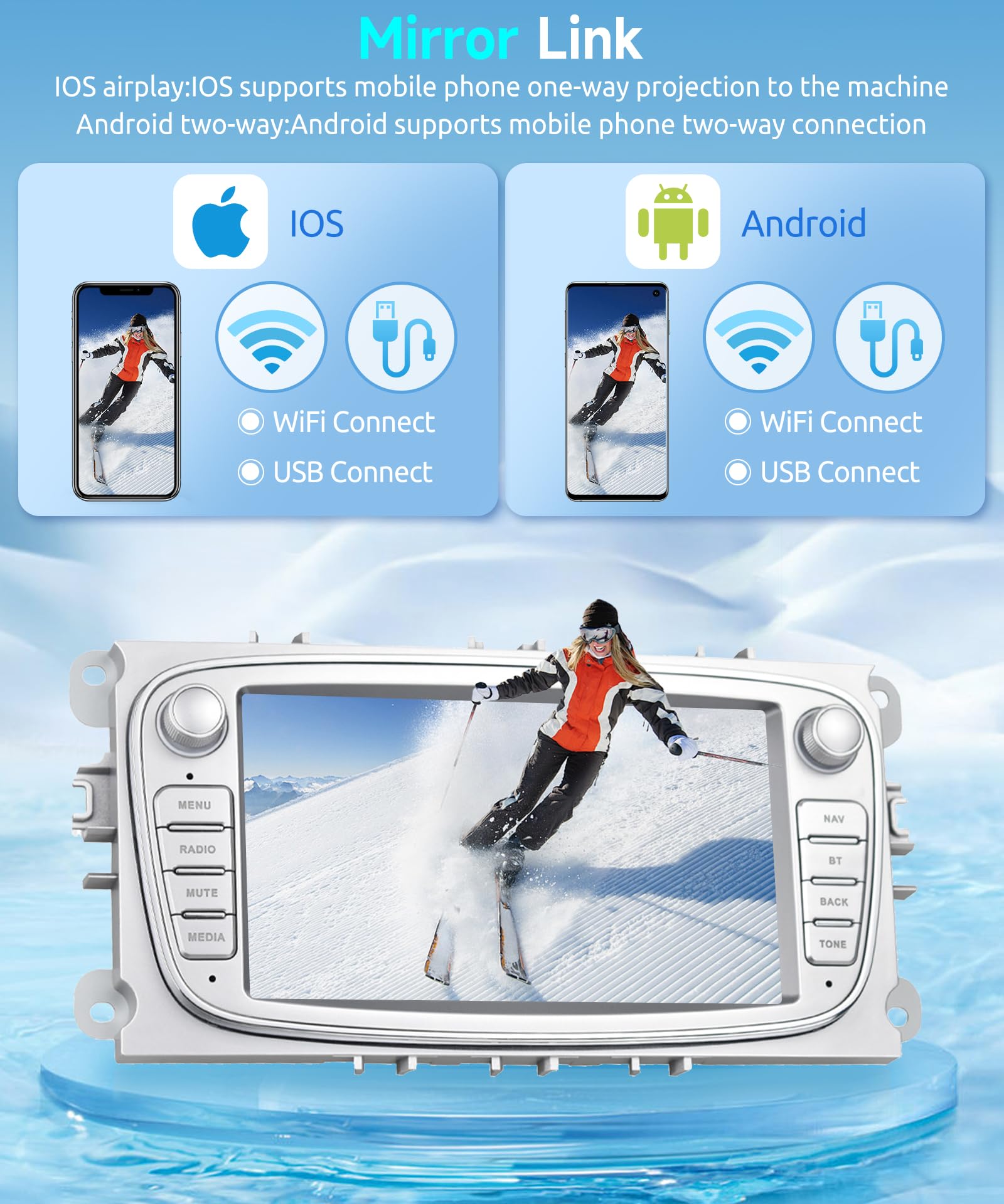 podofo-focus-7-autoradio-android-1-32-go-argent-mirror-link image 3