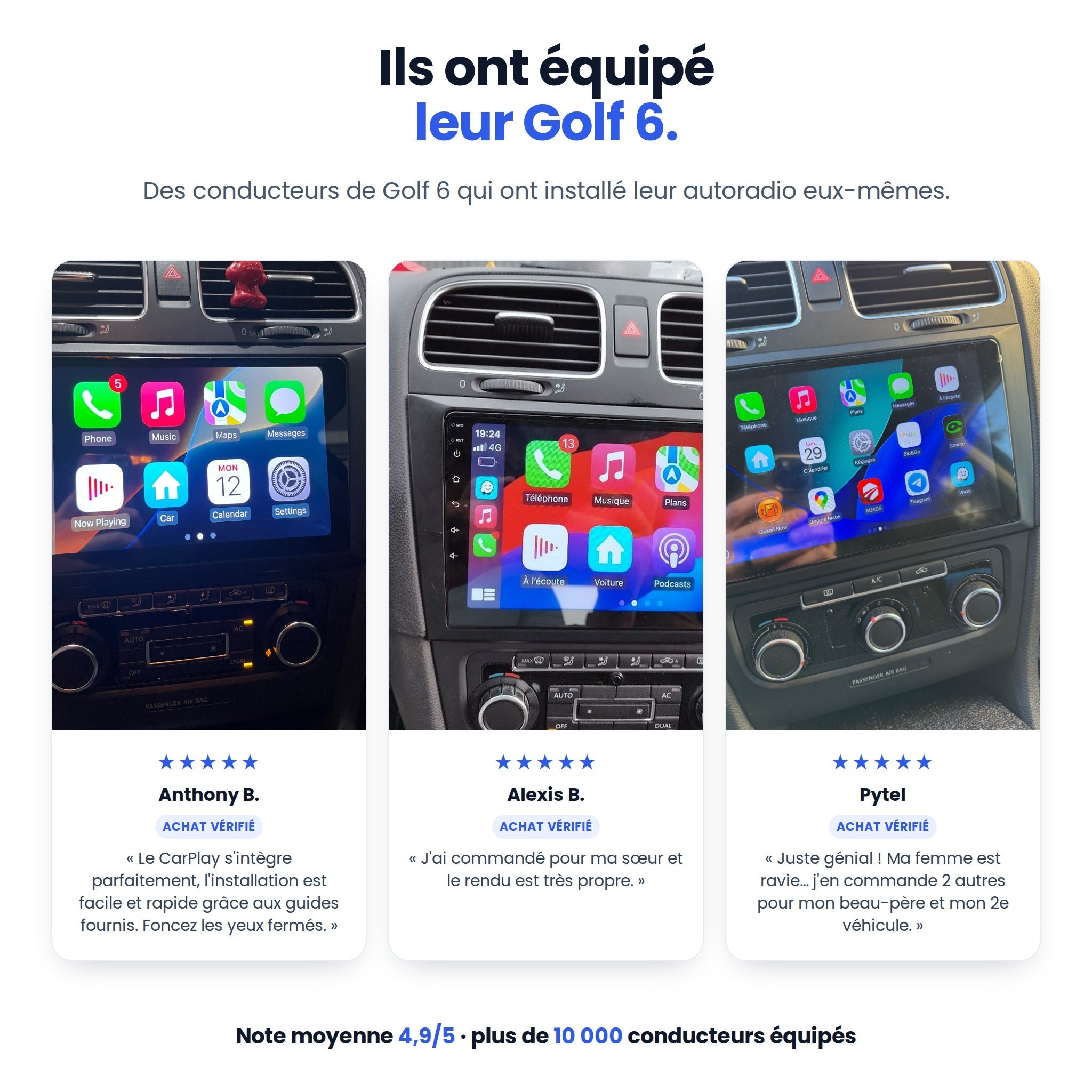 my-carpplay-carplay-vw-golf-6-autoradio-optimal-sans-fil image 8