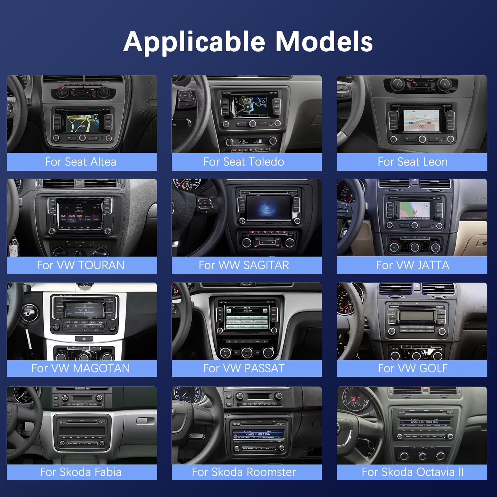 podofo-android-car-radio-autoradio-7-pouces-vw-cam-ra-recul image 2