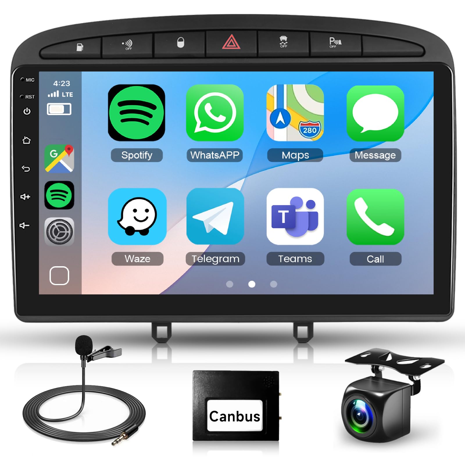 podofo-android-car-radio-9-pouces-peugeot-308-408-autoradio-2-64g image 8