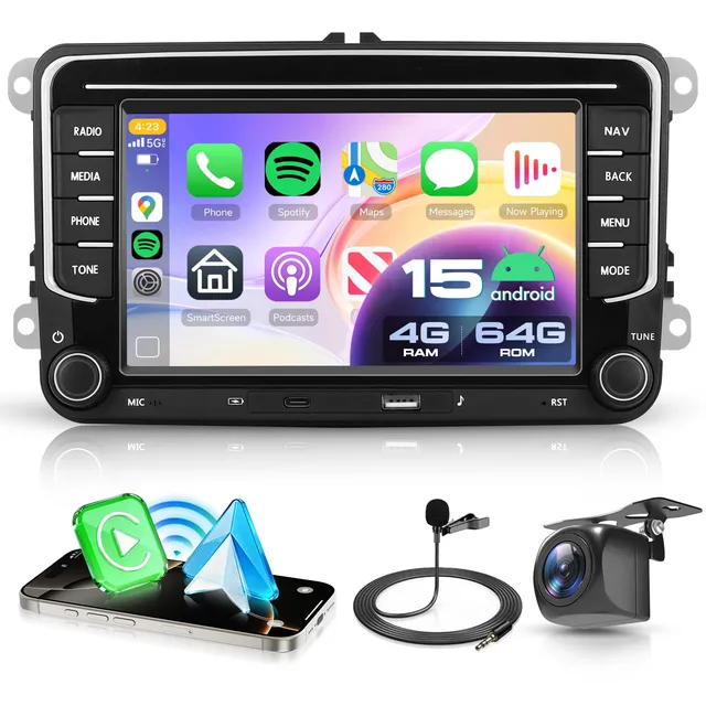 vechtel-autoradio-sp-cifique-v-hicule-7-vw-4g-64g-carplay image 1