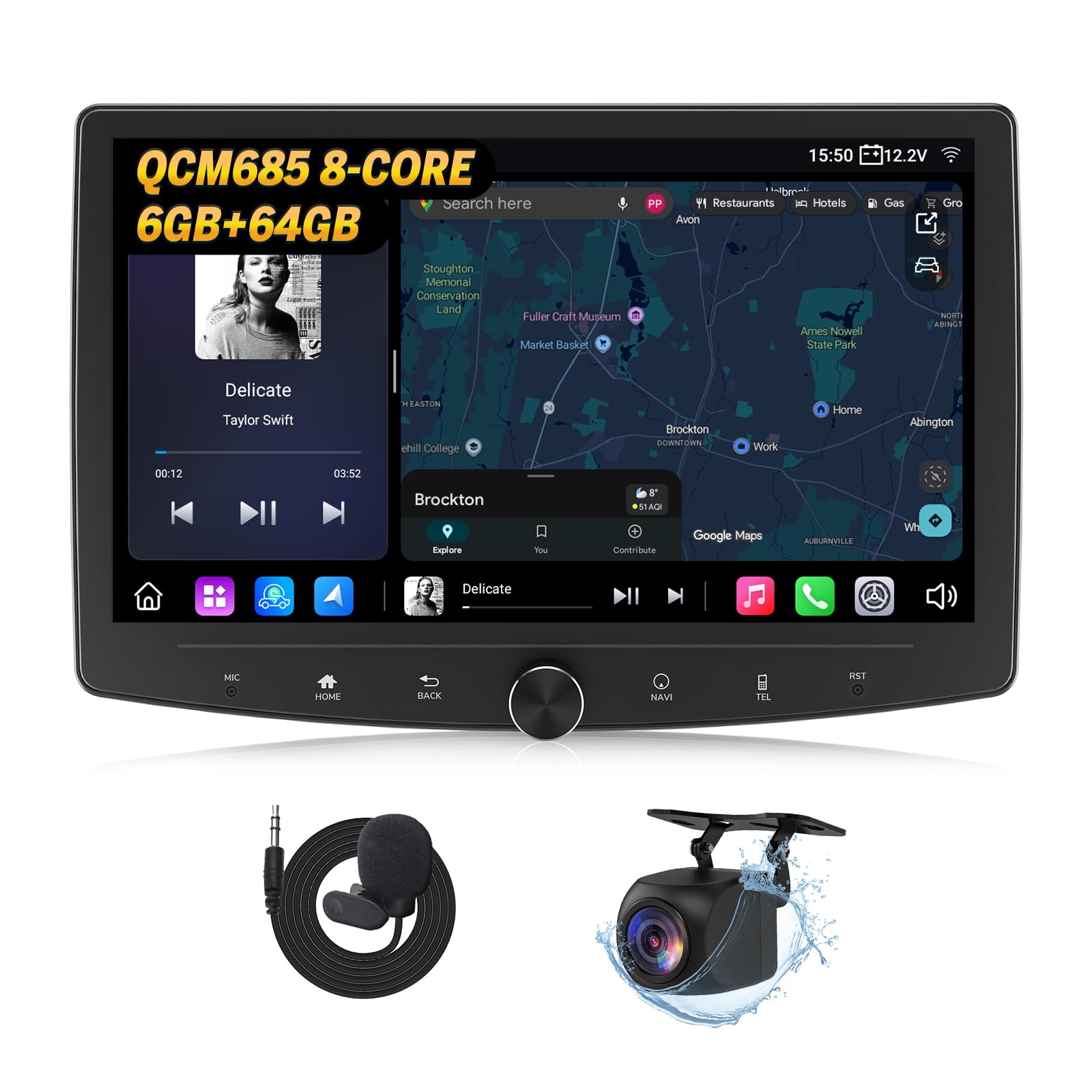 eonon-universal-car-stereo-ux7sk-plus-10-1-android-14-6g-64g-dsp image 1