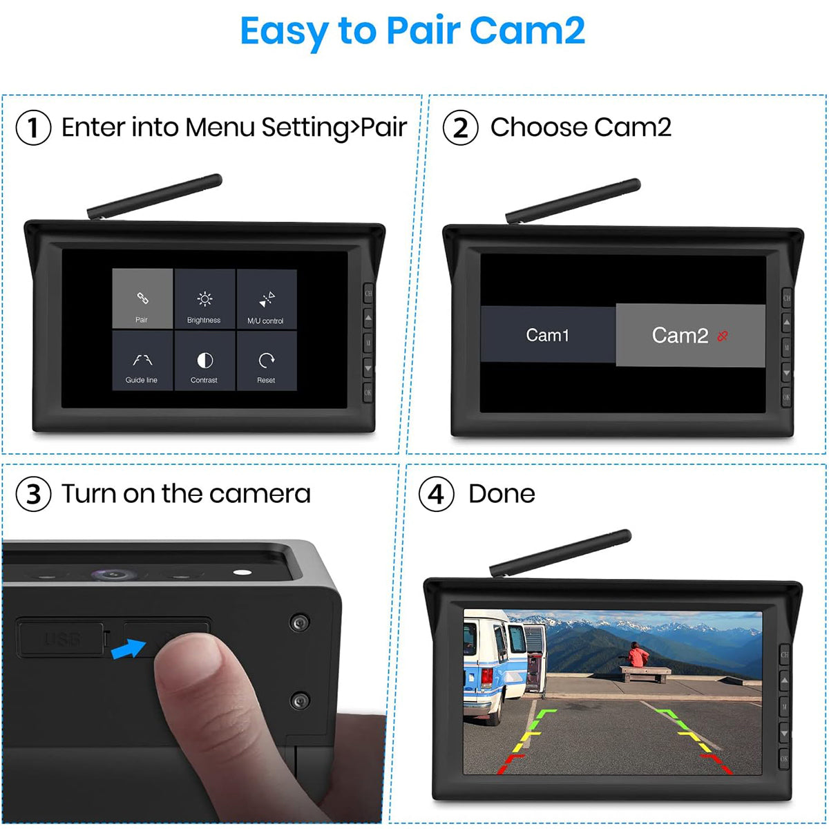auto-vox-solar4-cam-ra-de-recul-solaire-sans-fil-vision-arri-re image 5