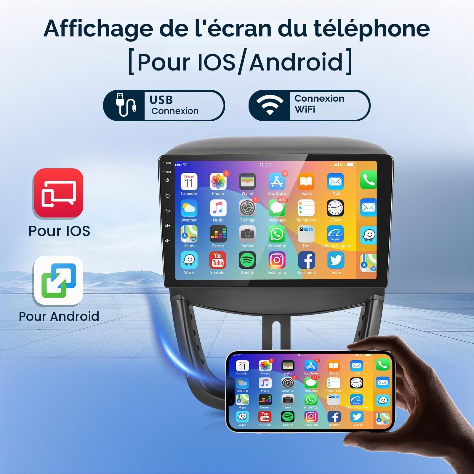 vechtel-autoradio-sp-cifique-peugeot-207-9-2g-64g-android-13 image 4