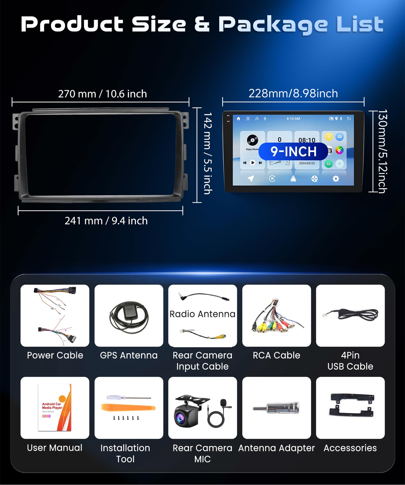 vechtel-4g-128g-autoradio-smart-fortwo-451-9-pouces-carplay image 7