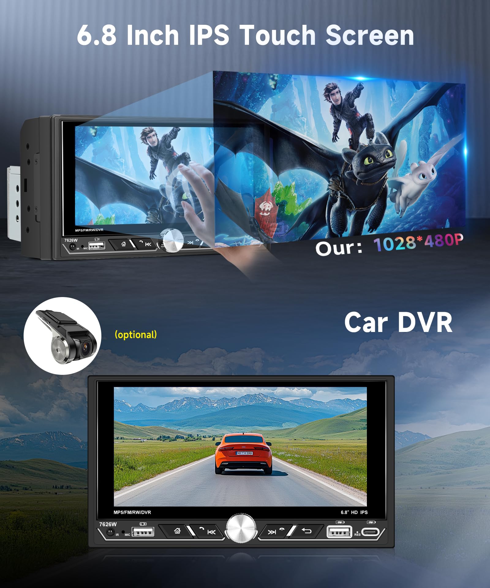 vechtel-autoradio-2-din-6-8-ips-carplay-sans-fil-cam-ra image 4