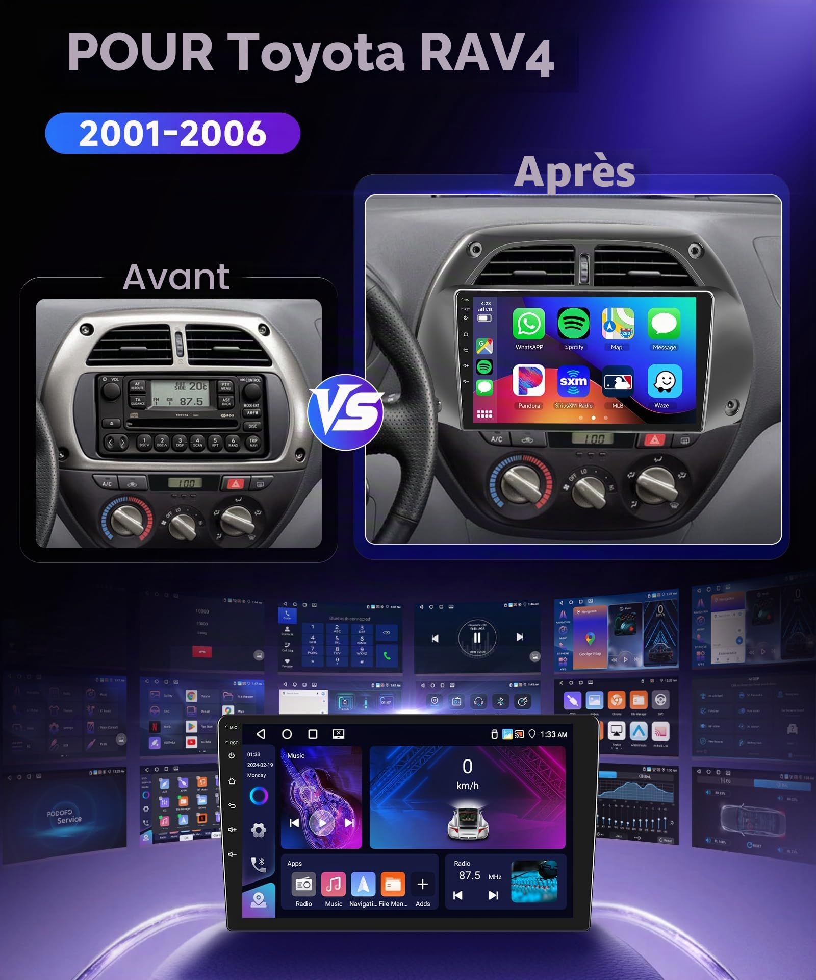 vechtel-autoradio-rav4-9-android-13-4-64g-dsp-gps image 2
