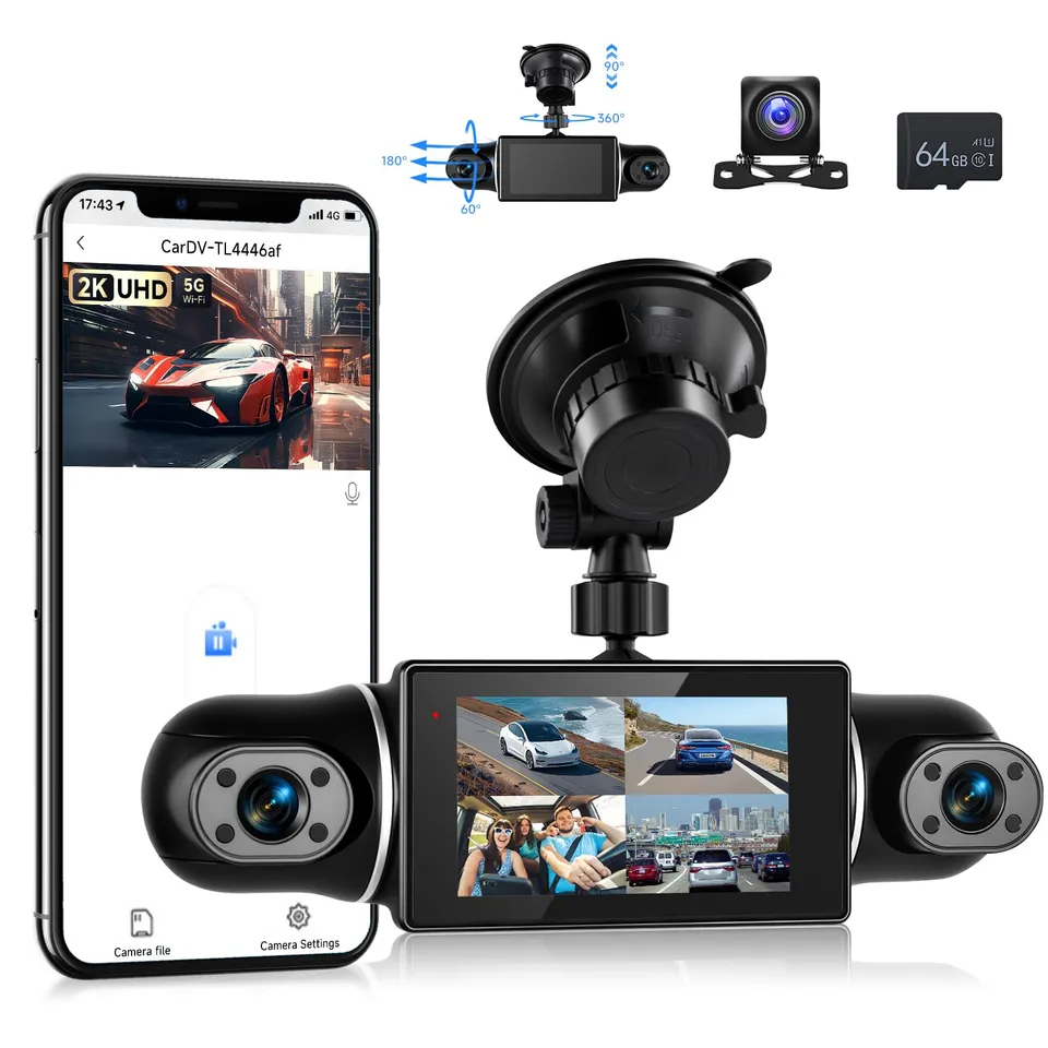vechtel-dashcam-2k-wifi-cran-3-pouces-64go-inclus image 1