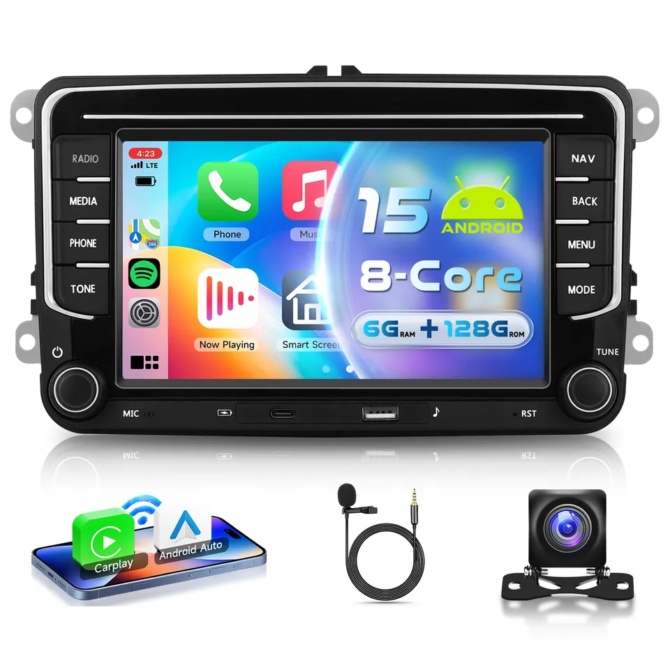 vechtel-autoradio-vw-golf-5-6-7-android-15-6-128go image 1