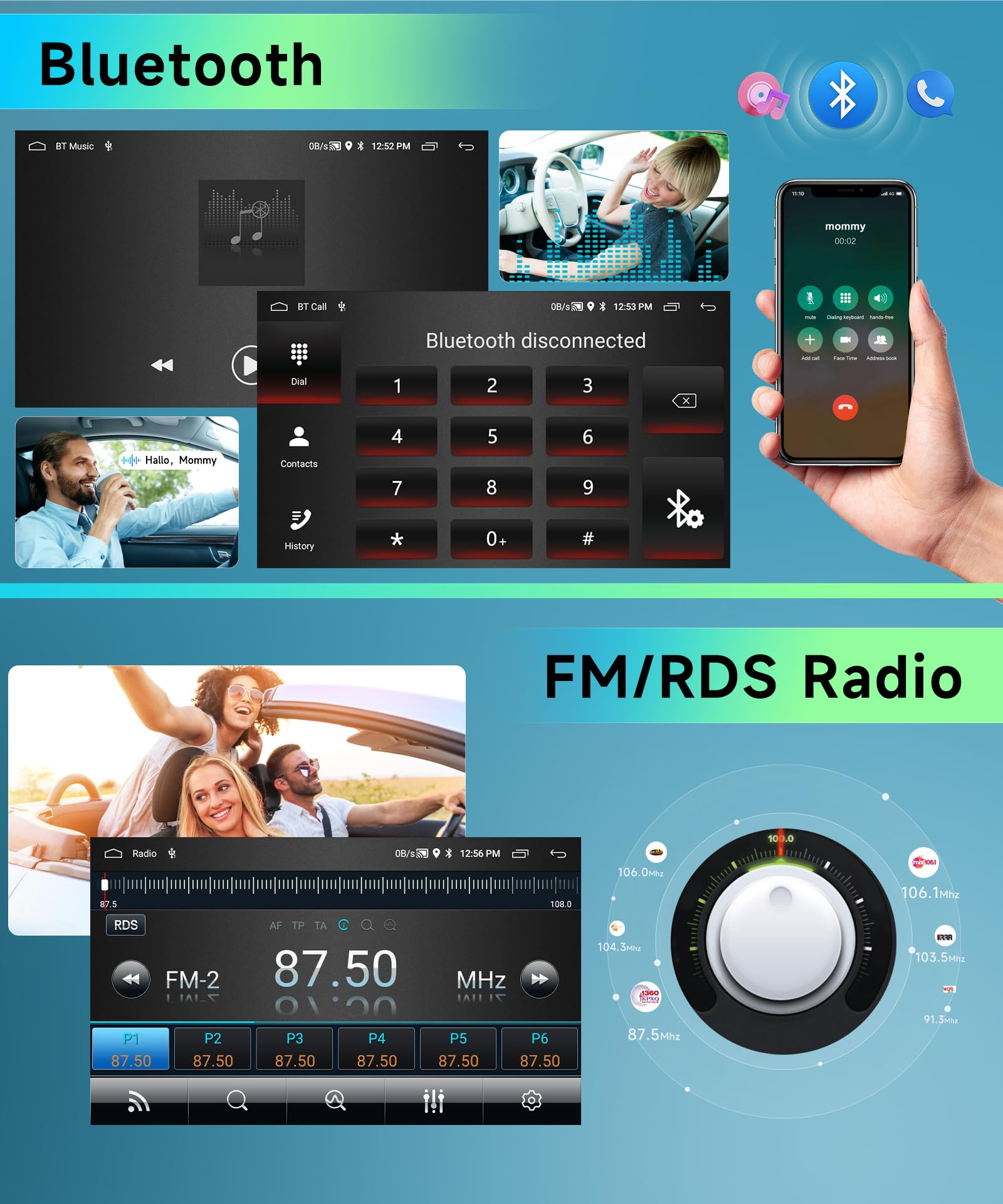 podofo-android-car-radio-autoradio-ford-fiesta-2009-2014-2-64g-cam-ra image 4