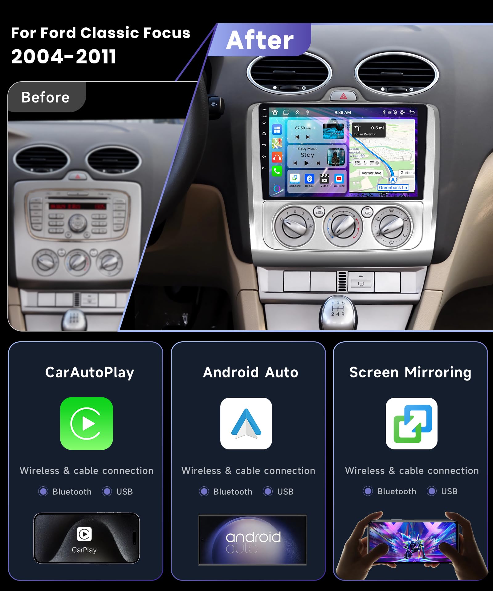 podofo-android-autoradio-ford-focus-9-4-64g-8-c-urs image 2