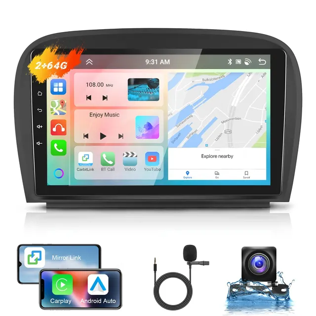 podofo-android-autoradio-sl-2008-10-9-2-64g-ips-carplay image 1