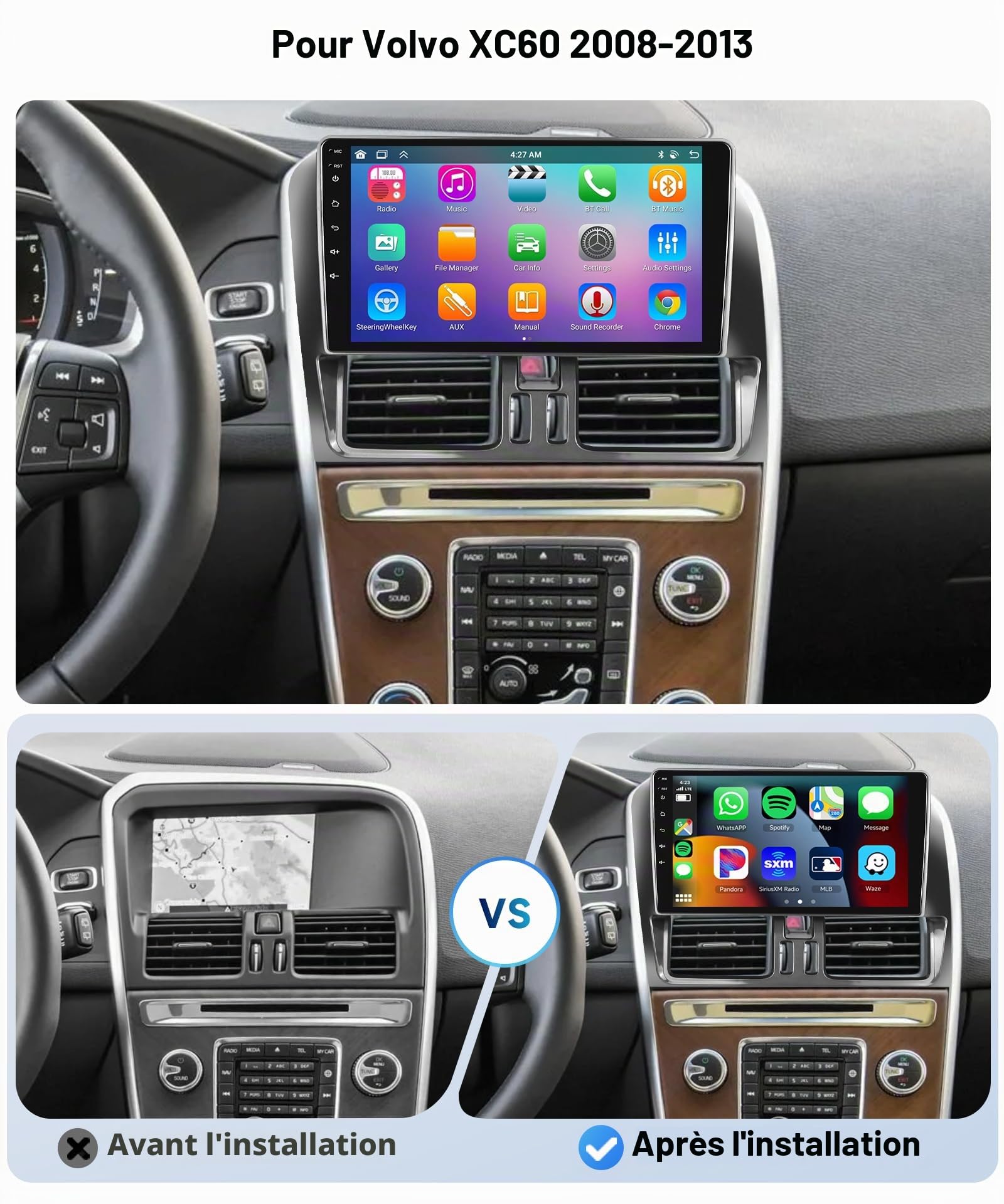 vechtel-autoradio-volvo-xc60-9-pouces-8-coeurs-dsp-carplay image 3