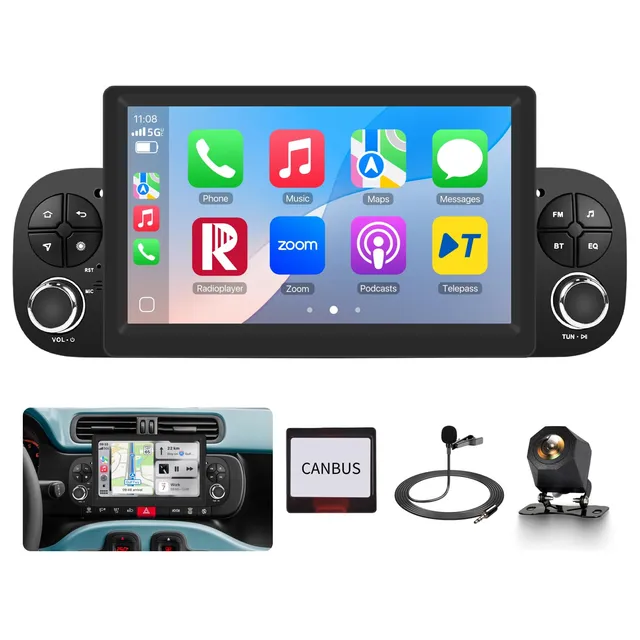 podofo-android-autoradio-tactile-7-fiat-panda-4-64-go image 1