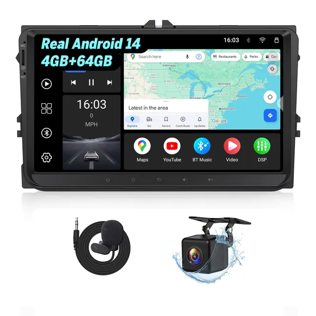 eonon-vwx7a-autoradio-9-pouces-golf-6-android-14-4-64-go image 1