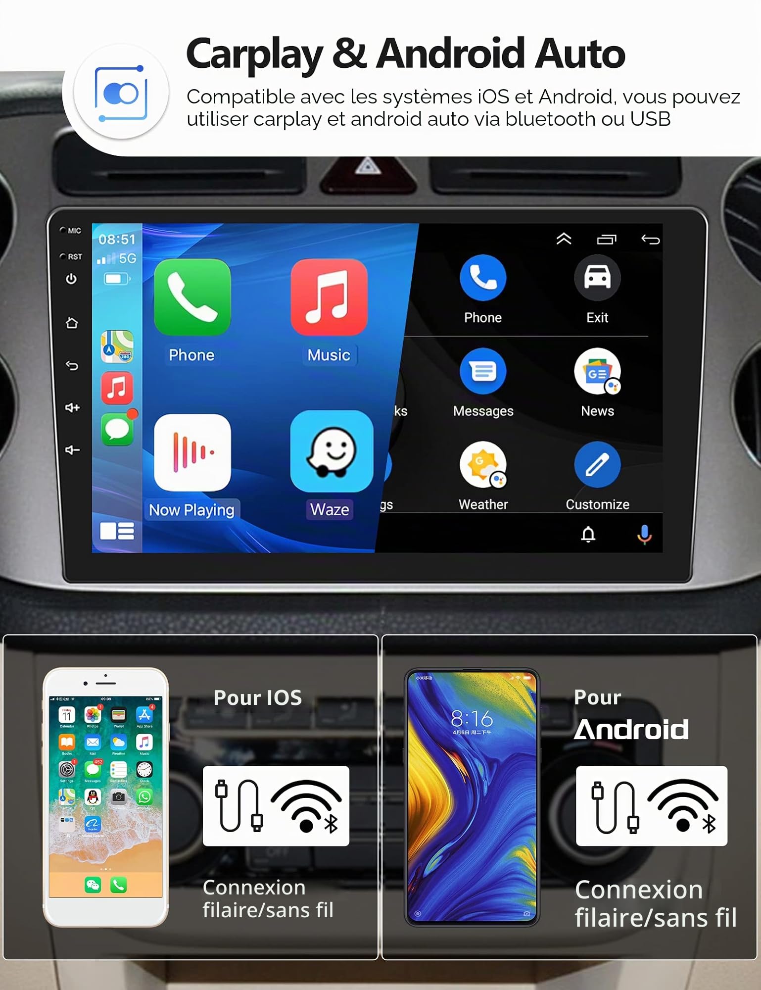 podofo-android-car-radio-autoradio-tiguan-9-2-64g image 4