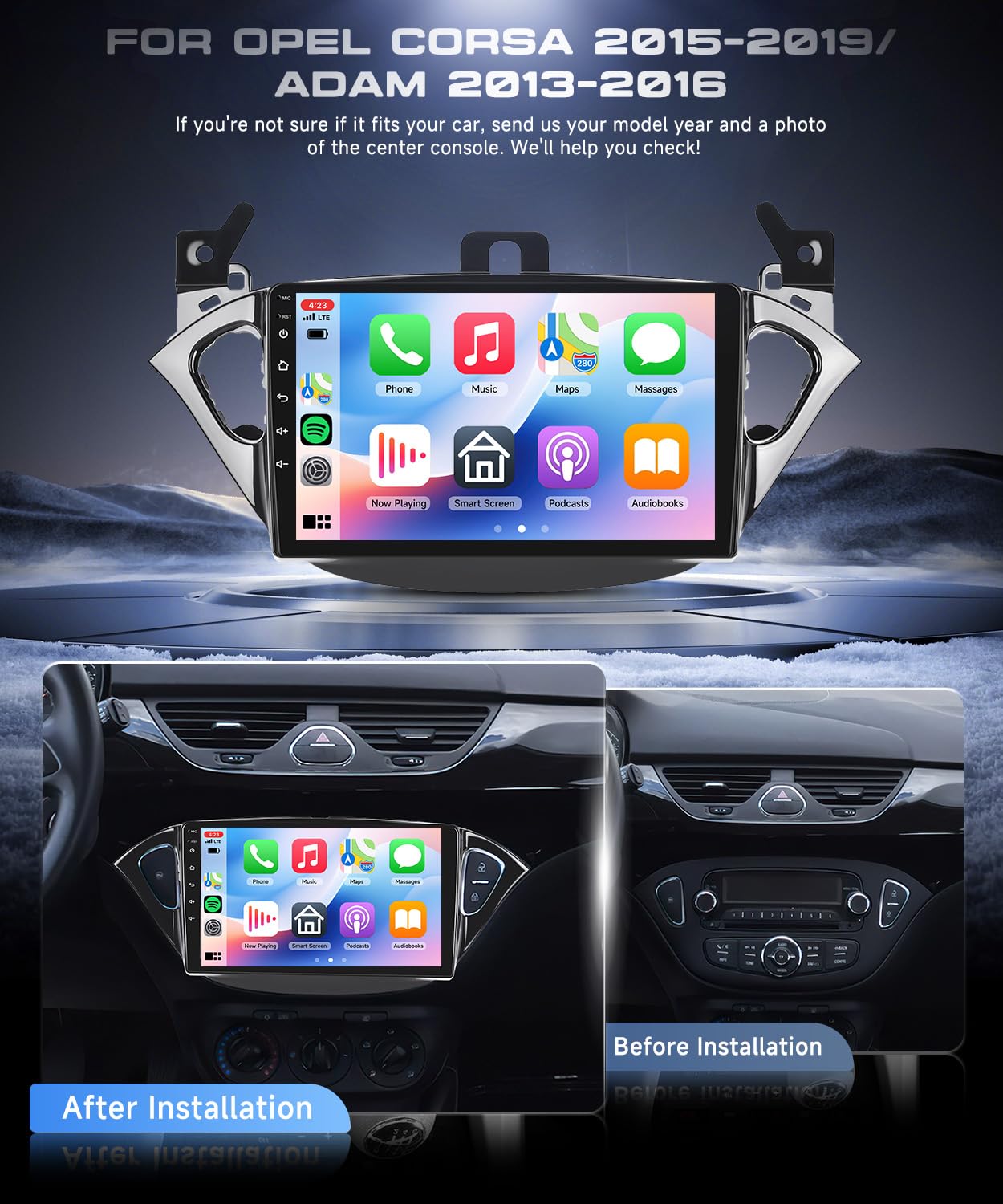 vechtel-autoradio-opel-corsa-e-adam-9-pouces-4-64go-carplay image 2