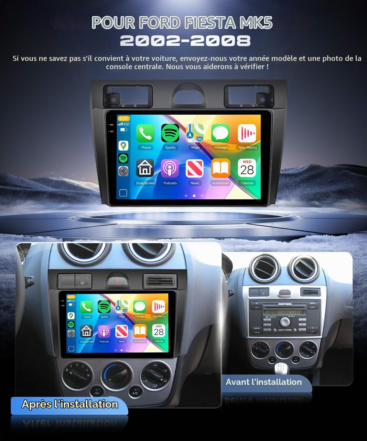 vechtel-autoradio-android-15-fiesta-mk5-9-4g-128g image 2