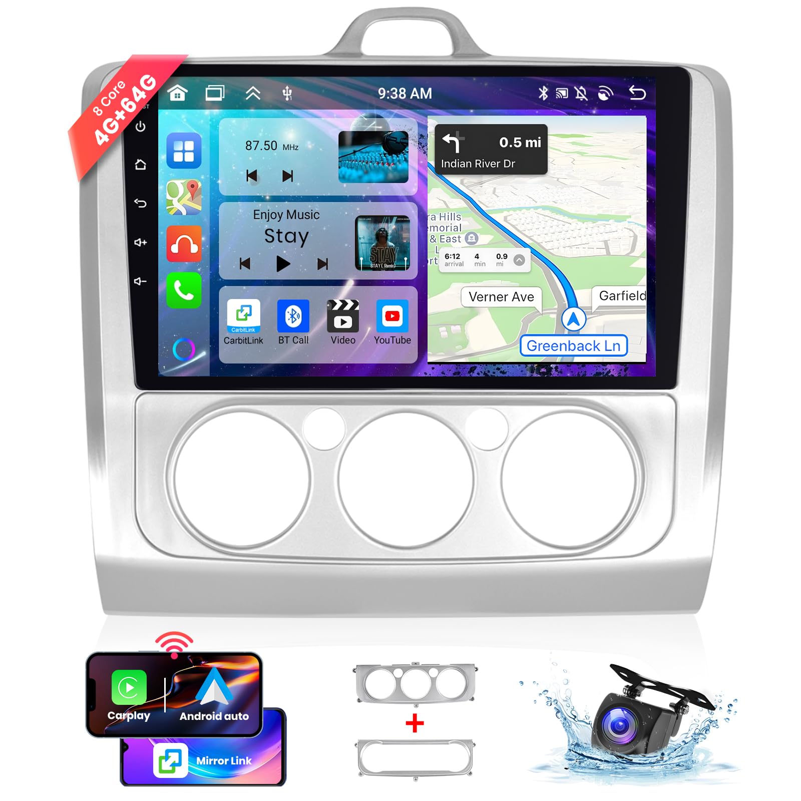 podofo-android-autoradio-ford-focus-9-4-64g-8-c-urs image 1