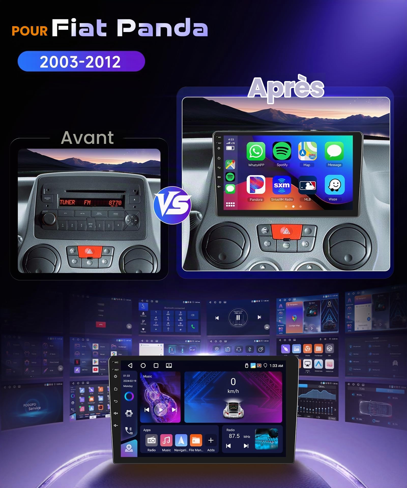 vechtel-autoradio-fiat-panda-9-pouces-android-13-dsp-carplay image 2