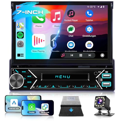 vechtel-autoradio-1-din-7-autoradio-cran-r-tractable-carplay image 8