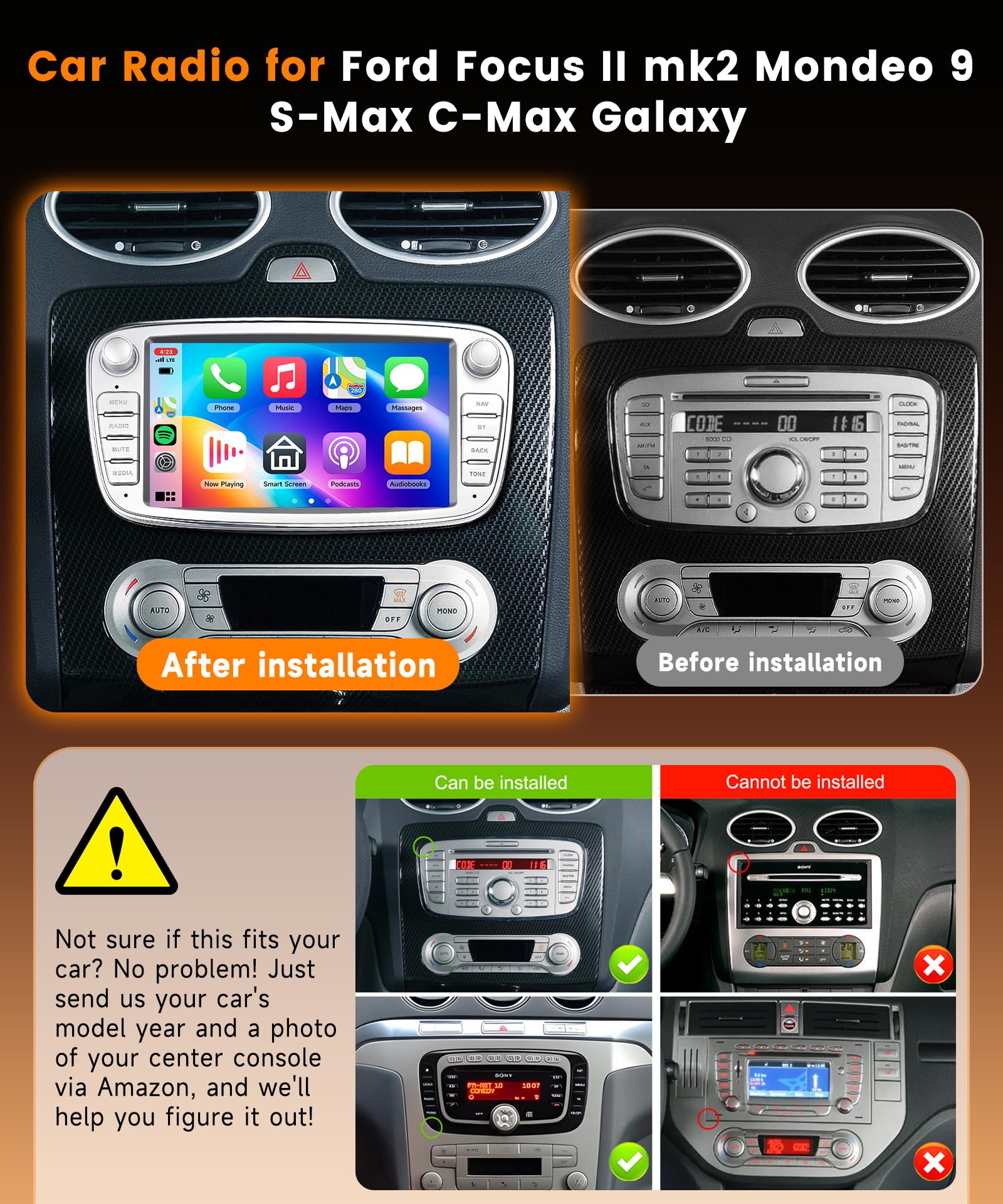 vechtel-autoradio-ford-focus-mondeo-7-6-128g-carplay image 2