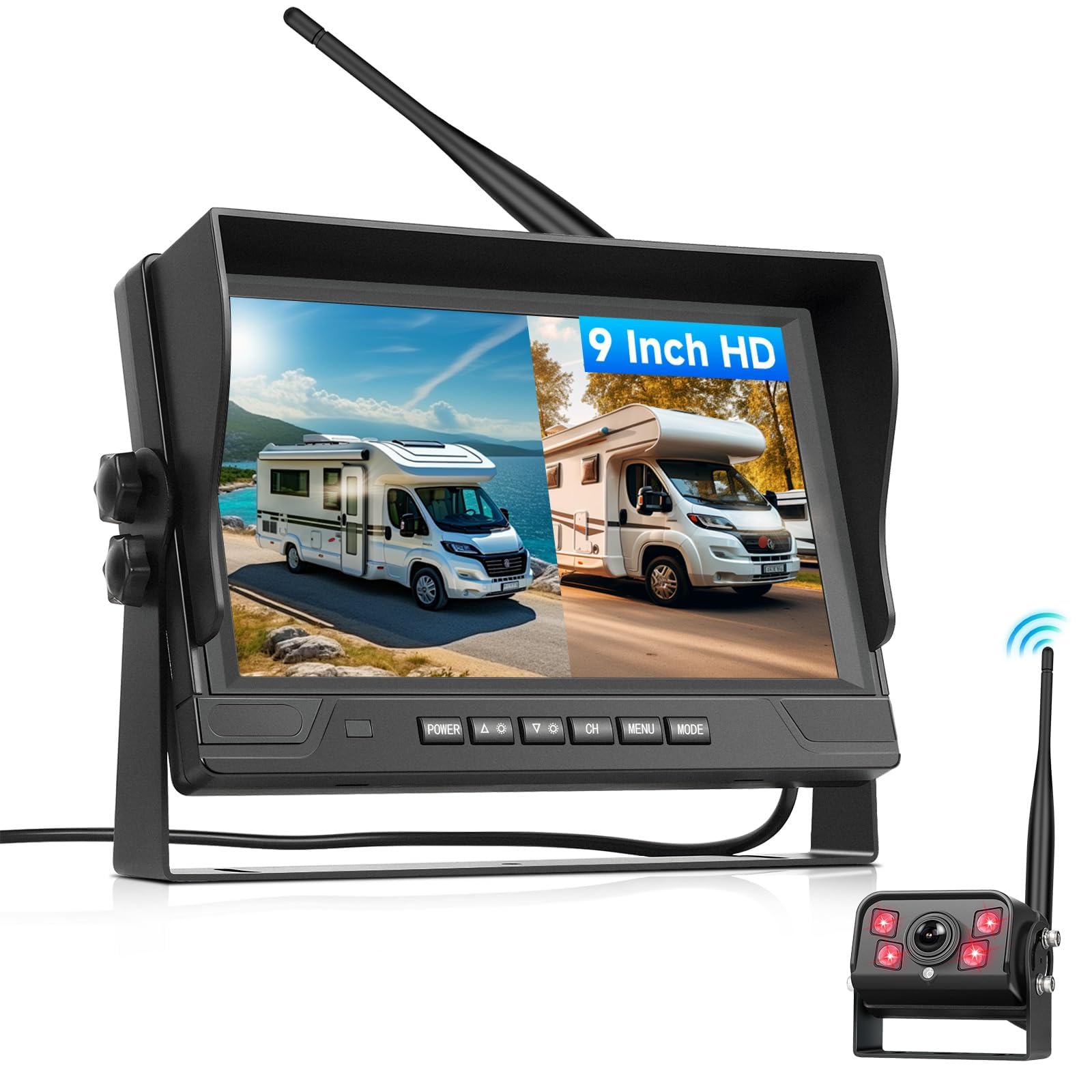 vechtel-cam-ra-recul-kit-cam-ra-recul-sans-fil-9-pouces-ip68 image 1