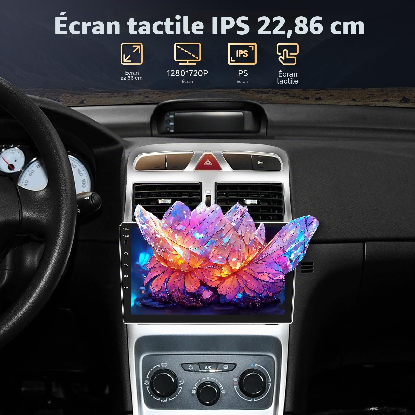 podofo-android-car-radio-autoradio-9-pouces-peugeot-307-4-64-go image 7