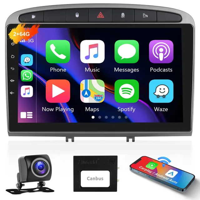 podofo-android-car-radio-308-408-autoradio-9-pouces-2-64g image 1