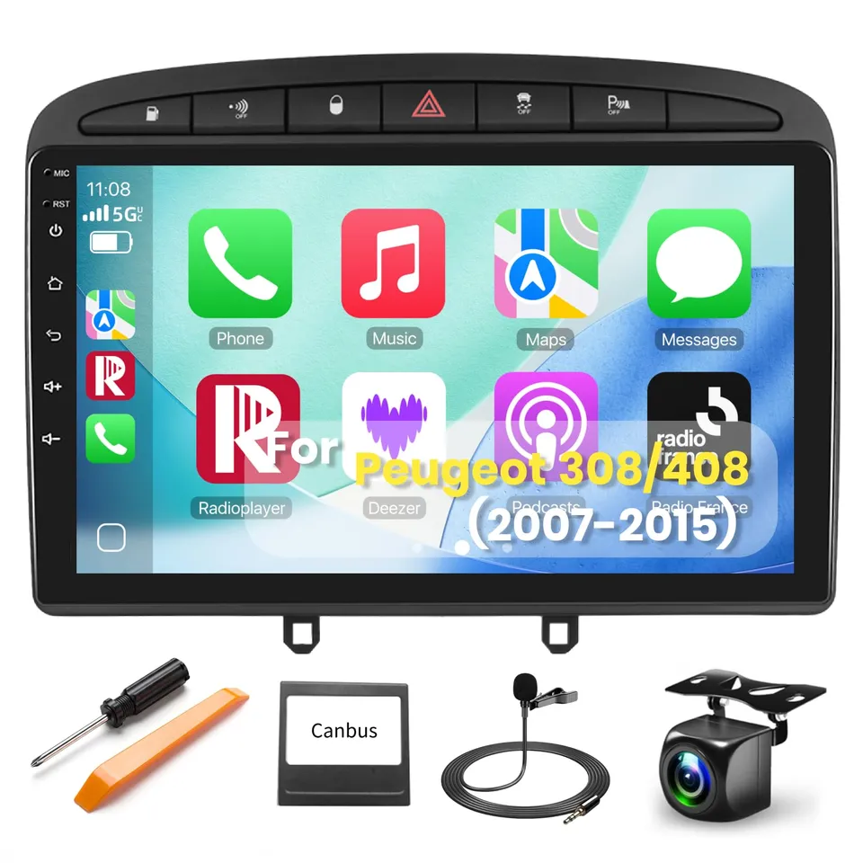 podofo-android-car-radio-9-peugeot-308-408-2-64-go-dsp image 1
