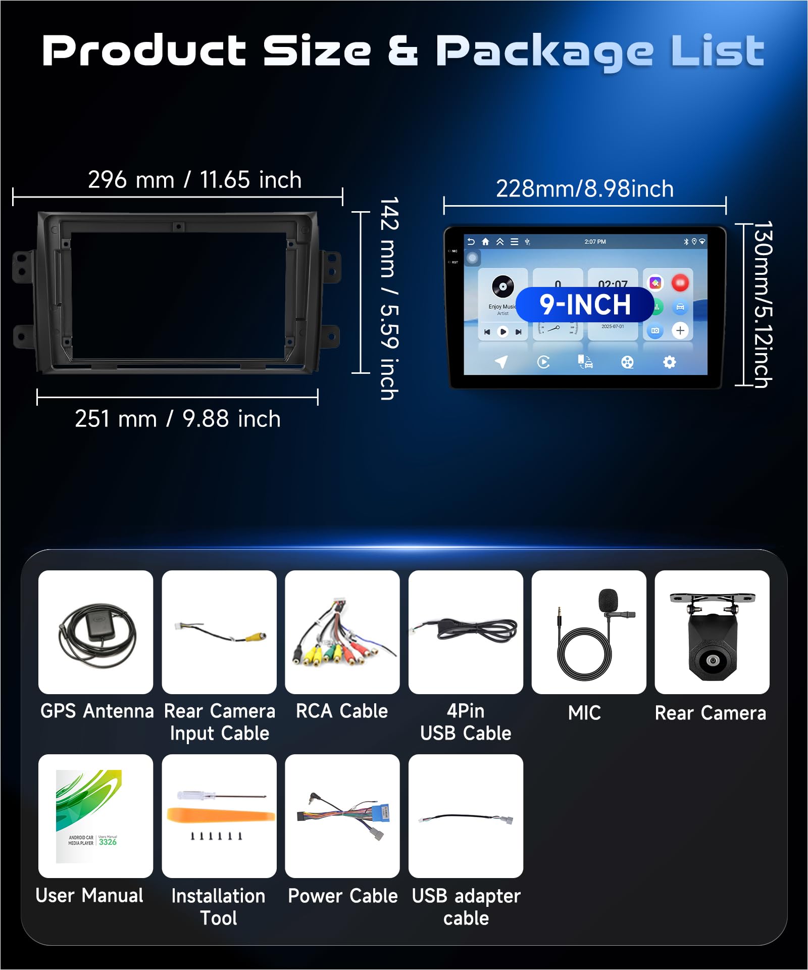 vechtel-suzuki-sx4-2006-2013-autoradio-9-4g-128g-carplay image 7
