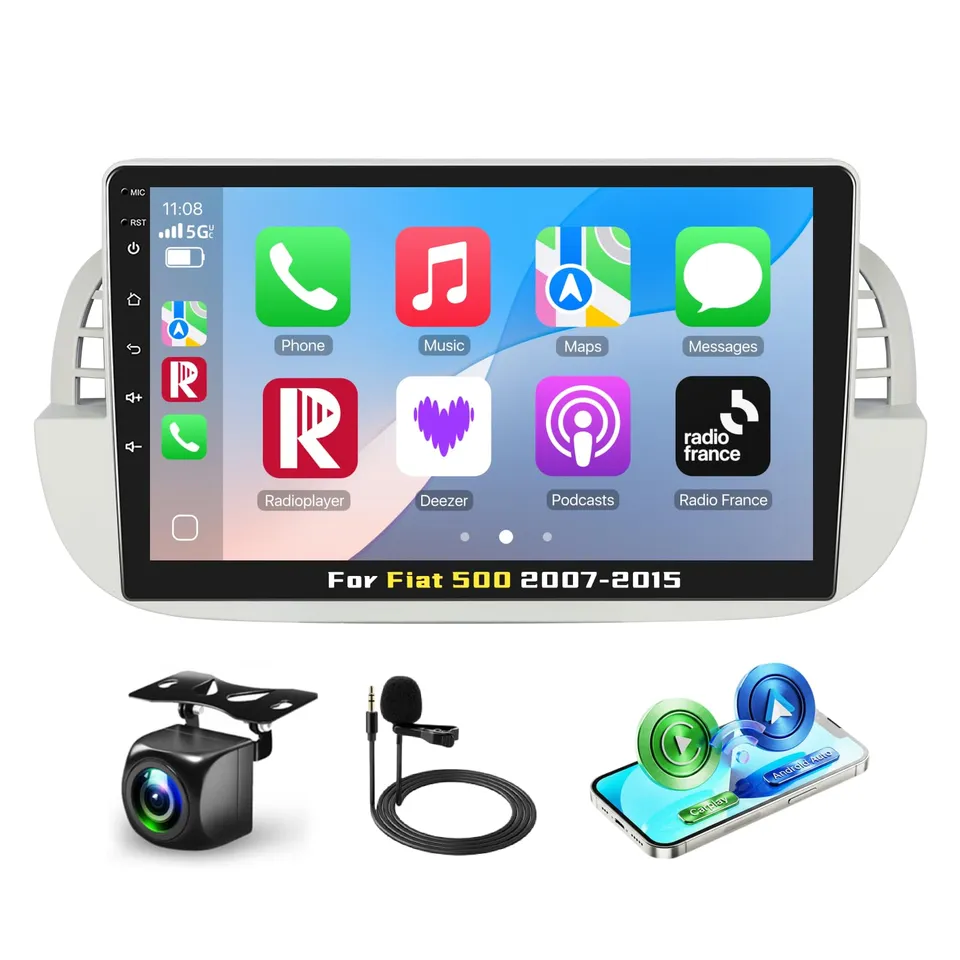 podofo-android-autoradio-fiat-500-9-2-64g-cam-ra image 1