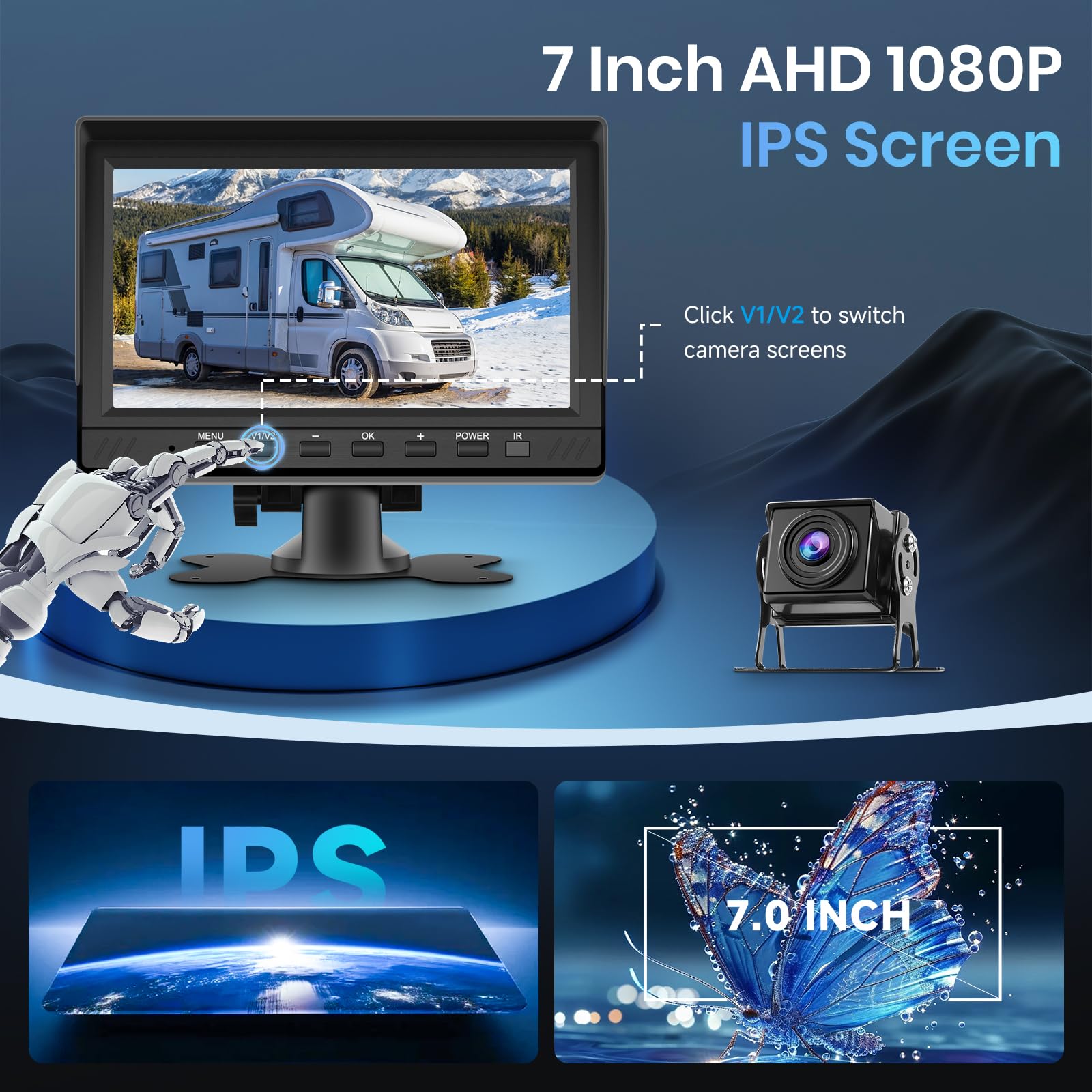 vechtel-cam-ra-de-recul-7-pouces-kit-2-cam-ras-dvr-ip68 image 4