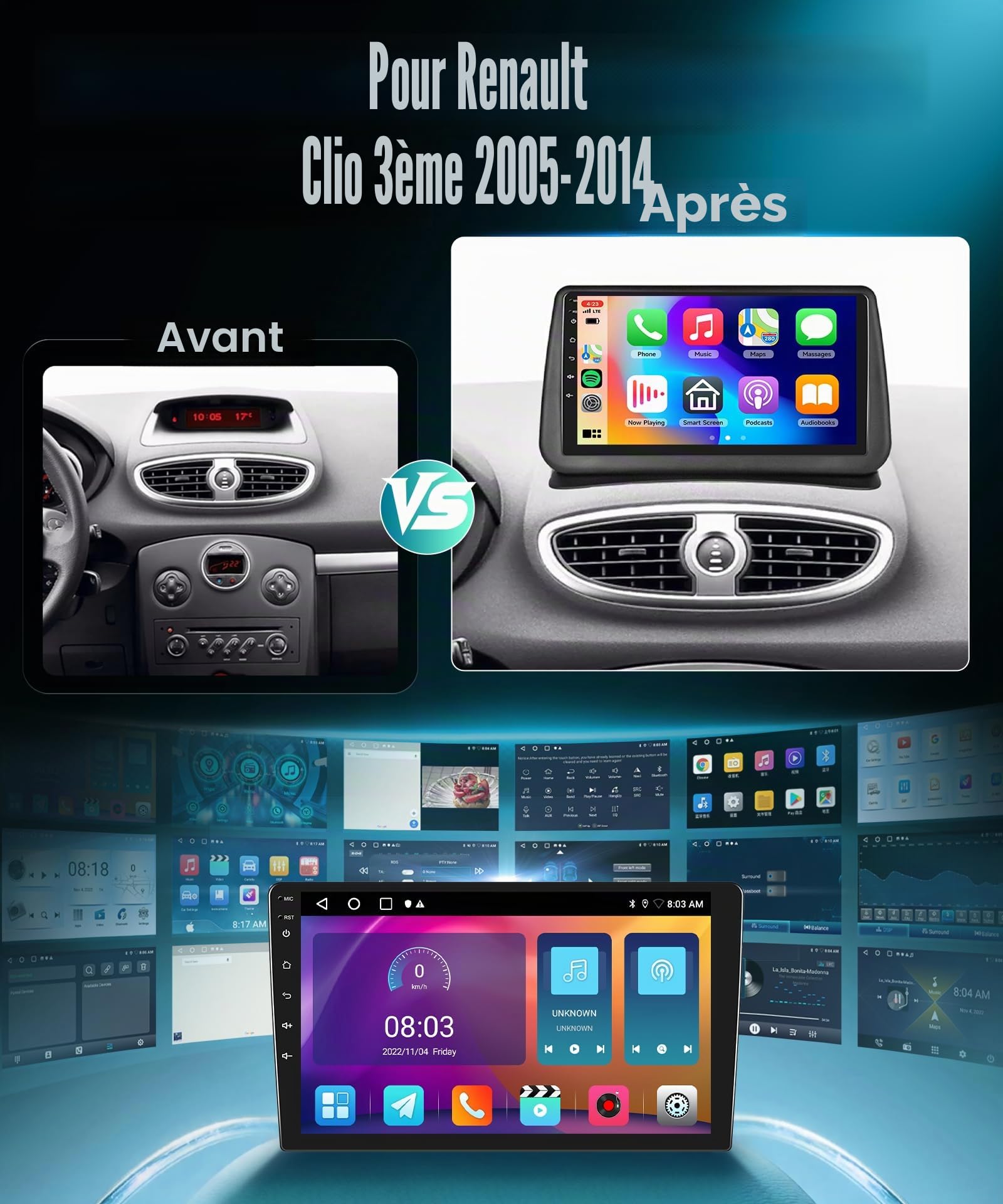 vechtel-clio-3-autoradio-9-android-15-carplay-2-64-go image 2