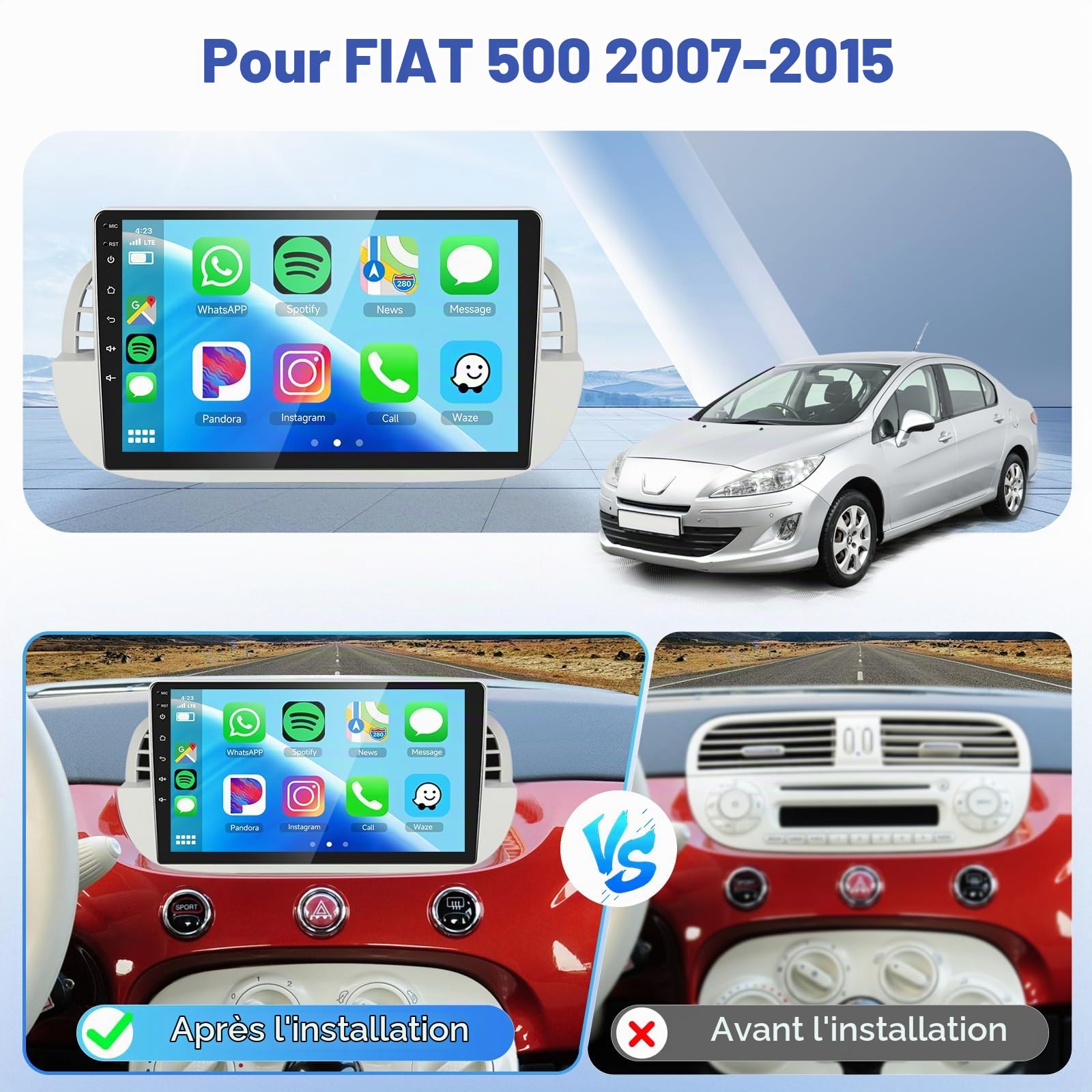 podofo-android-autoradio-fiat-500-9-2-64g-cam-ra image 2