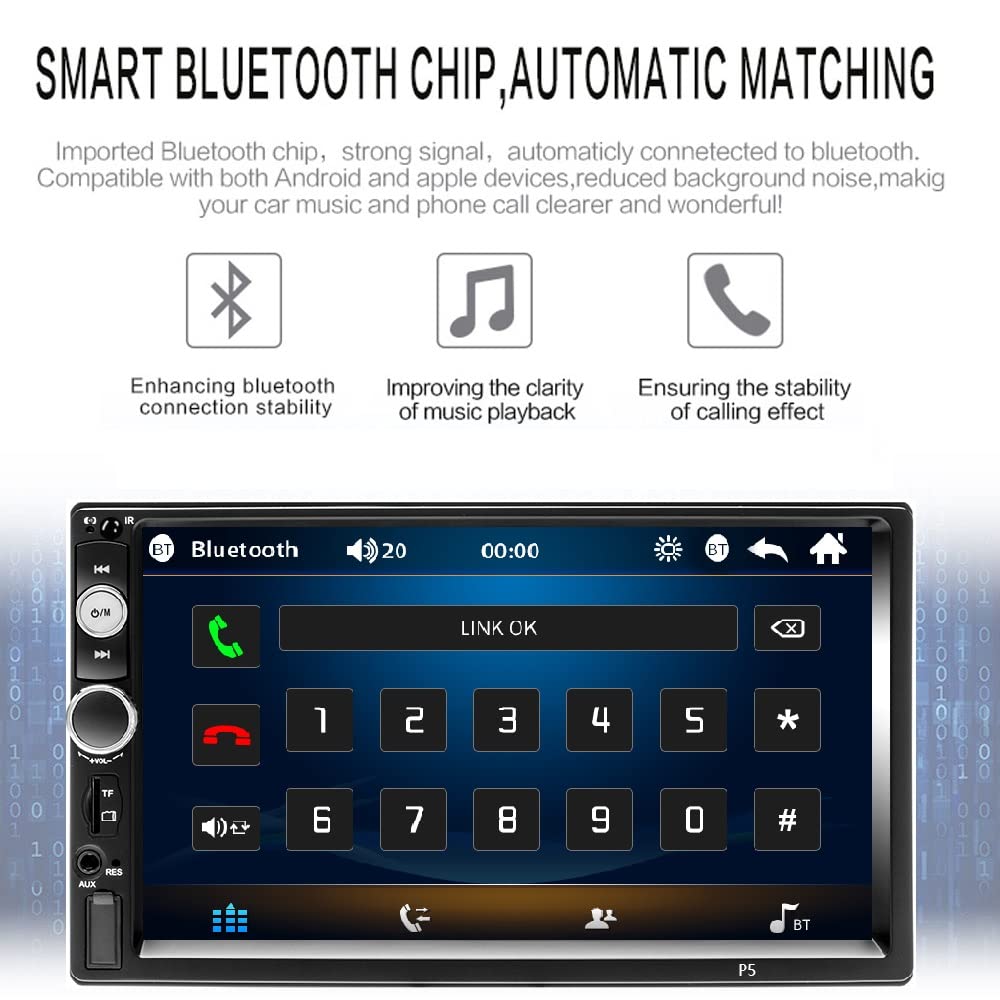 podofo-autoradio-2-din-mp5-cran-7-pouces-bluetooth-fm image 4