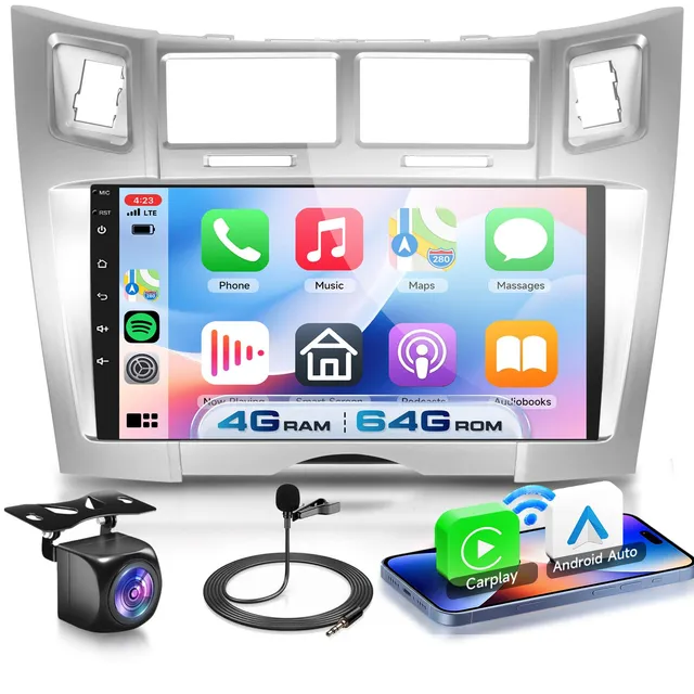 vechtel-autoradio-sp-cifique-v-hicule-yaris-autoradio-4g-64g-carplay image 1