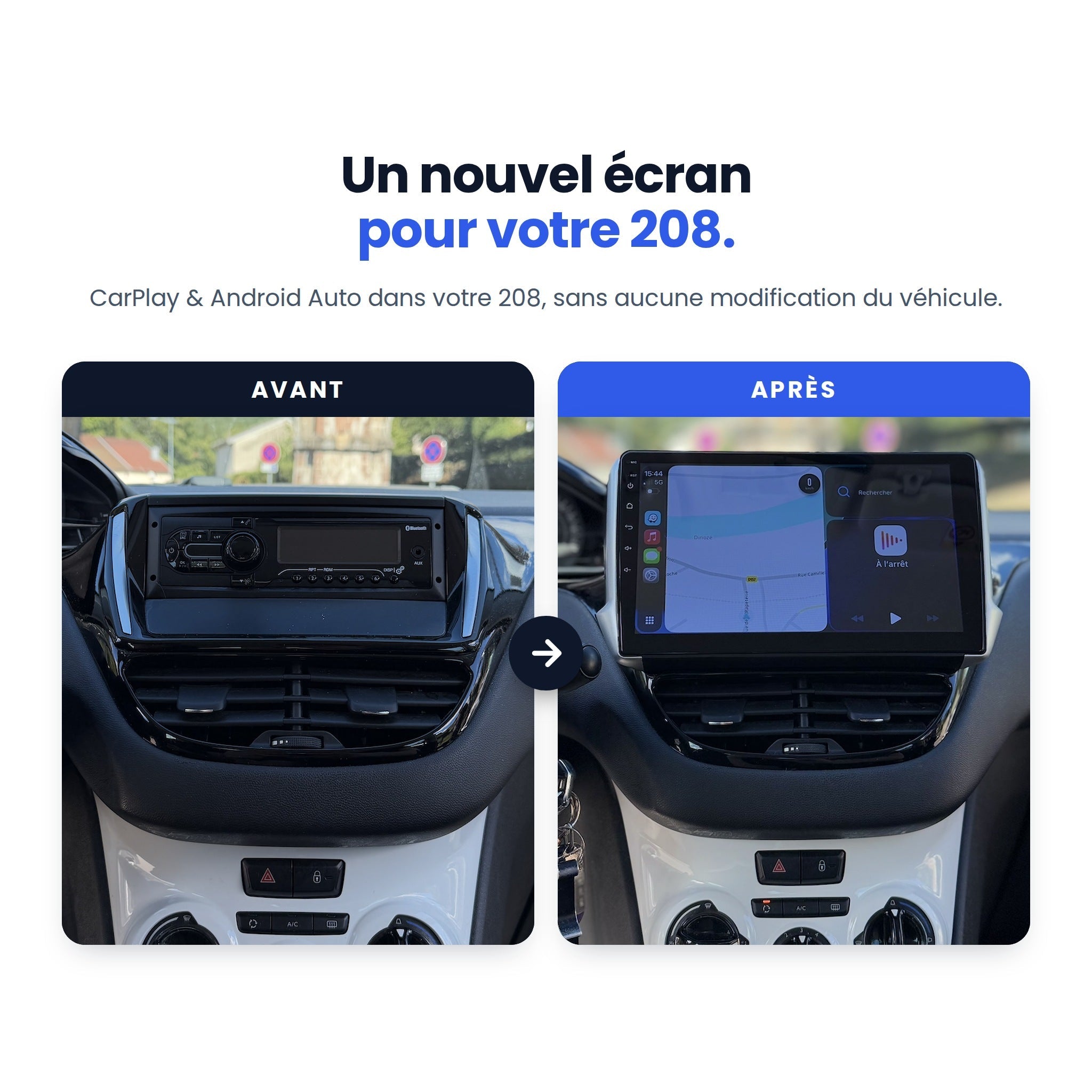 my-carpplay-autoradio-carplay-peugeot-208-pack-optimal-sans-fil image 2