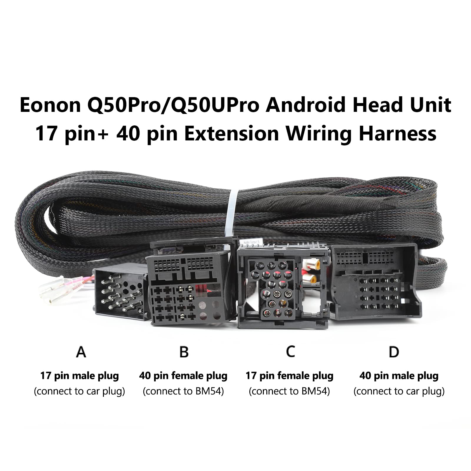 eonon-wiring-harness-5-5-m-extension-bmw-e46-e39-a0590 image 3
