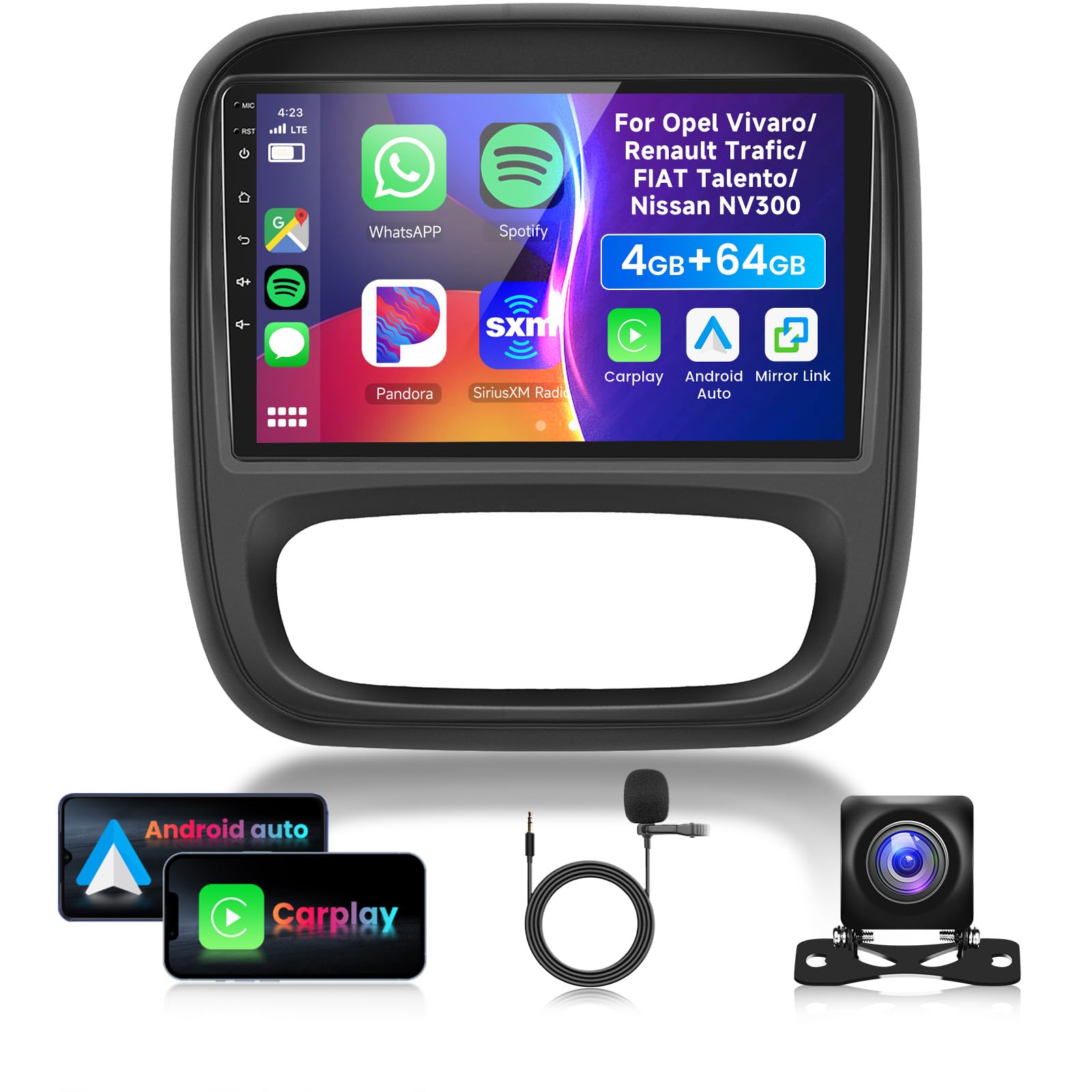 vechtel-autoradio-trafic-vivaro-b-9-pouces-android-13-dsp image 1