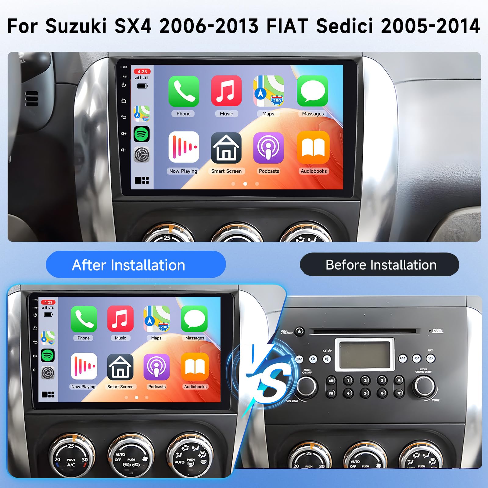 vechtel-autoradio-9-pouces-suzuki-sx4-fiat-sedici-2-64-go image 2