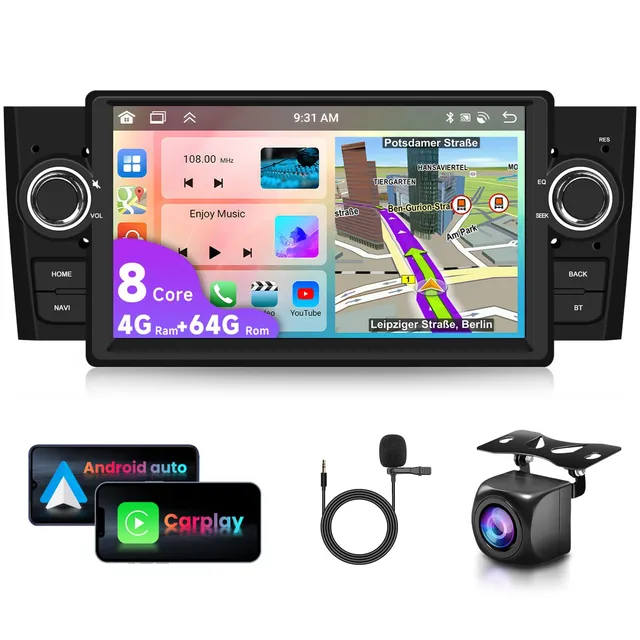 vechtel-autoradio-fiat-punto-linea-7-android-15-carplay-4-64g image 1