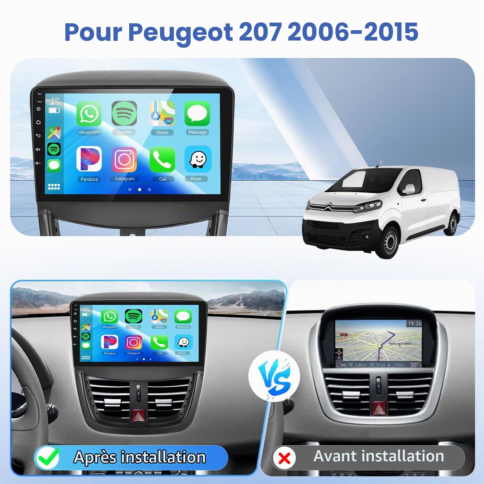 podofo-android-car-radio-207-autoradio-9-pouces-2-64g image 3