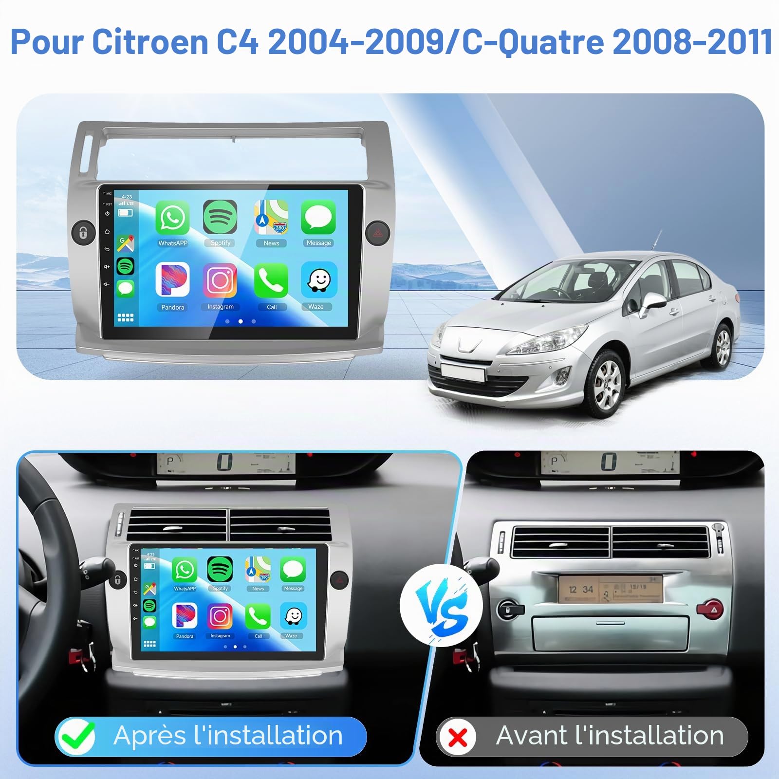 podofo-android-car-radio-autoradio-9-pouces-citro-n-c4-2004-2009 image 2