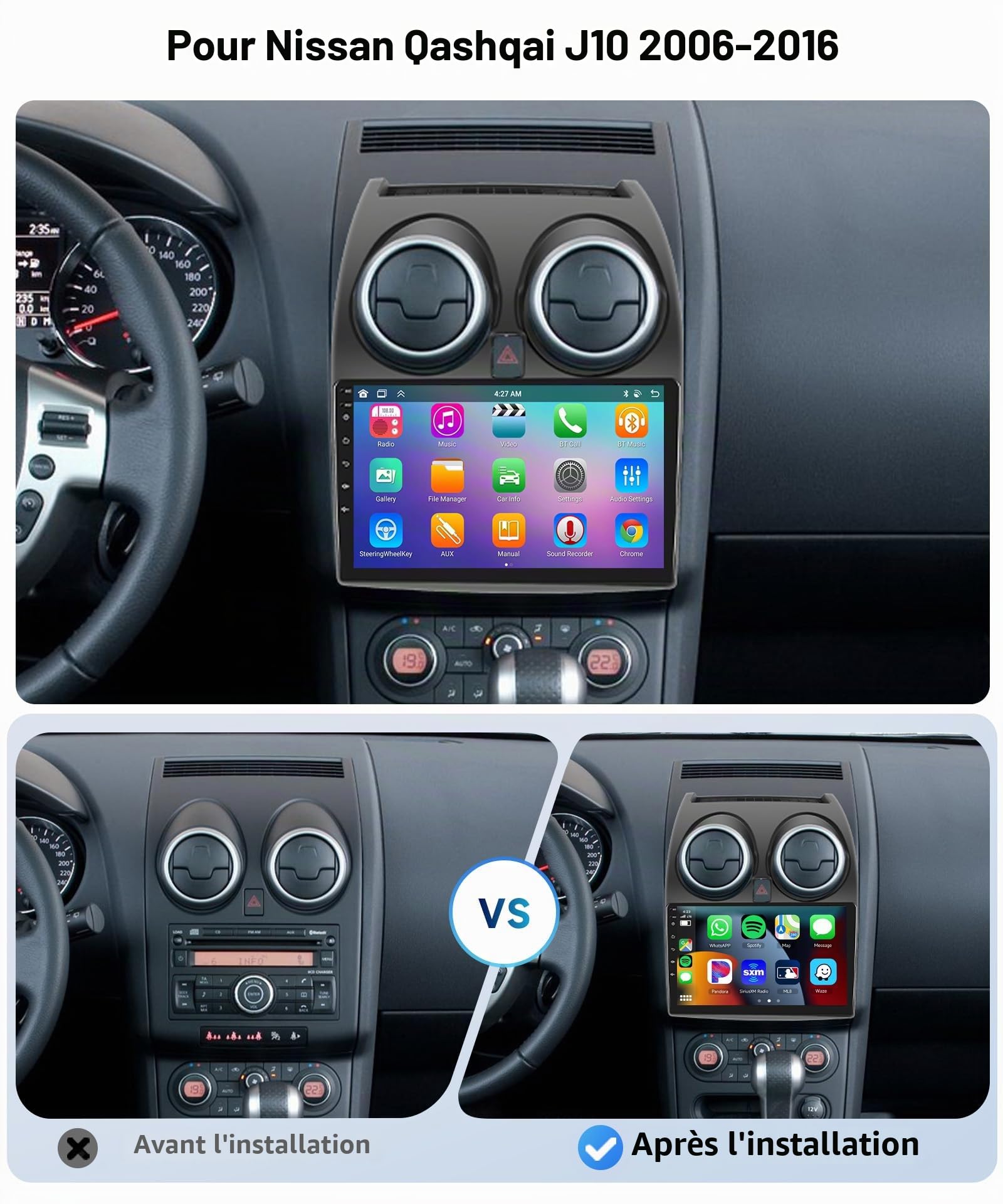 vechtel-qashqai-j10-2g-64g-autoradio-9-pouces-android-15 image 2