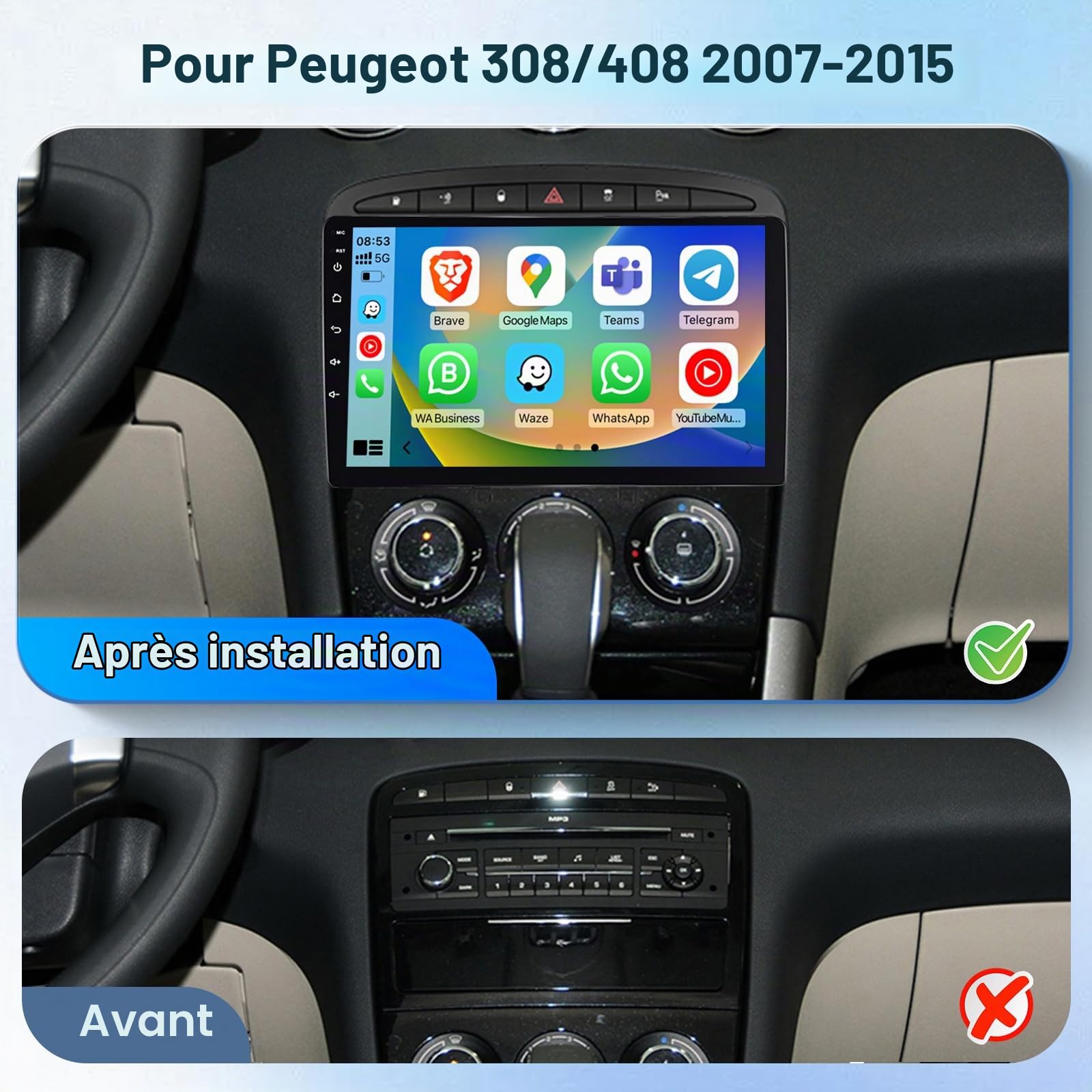 podofo-android-car-radio-9-peugeot-308-408-2-64-go-dsp image 2