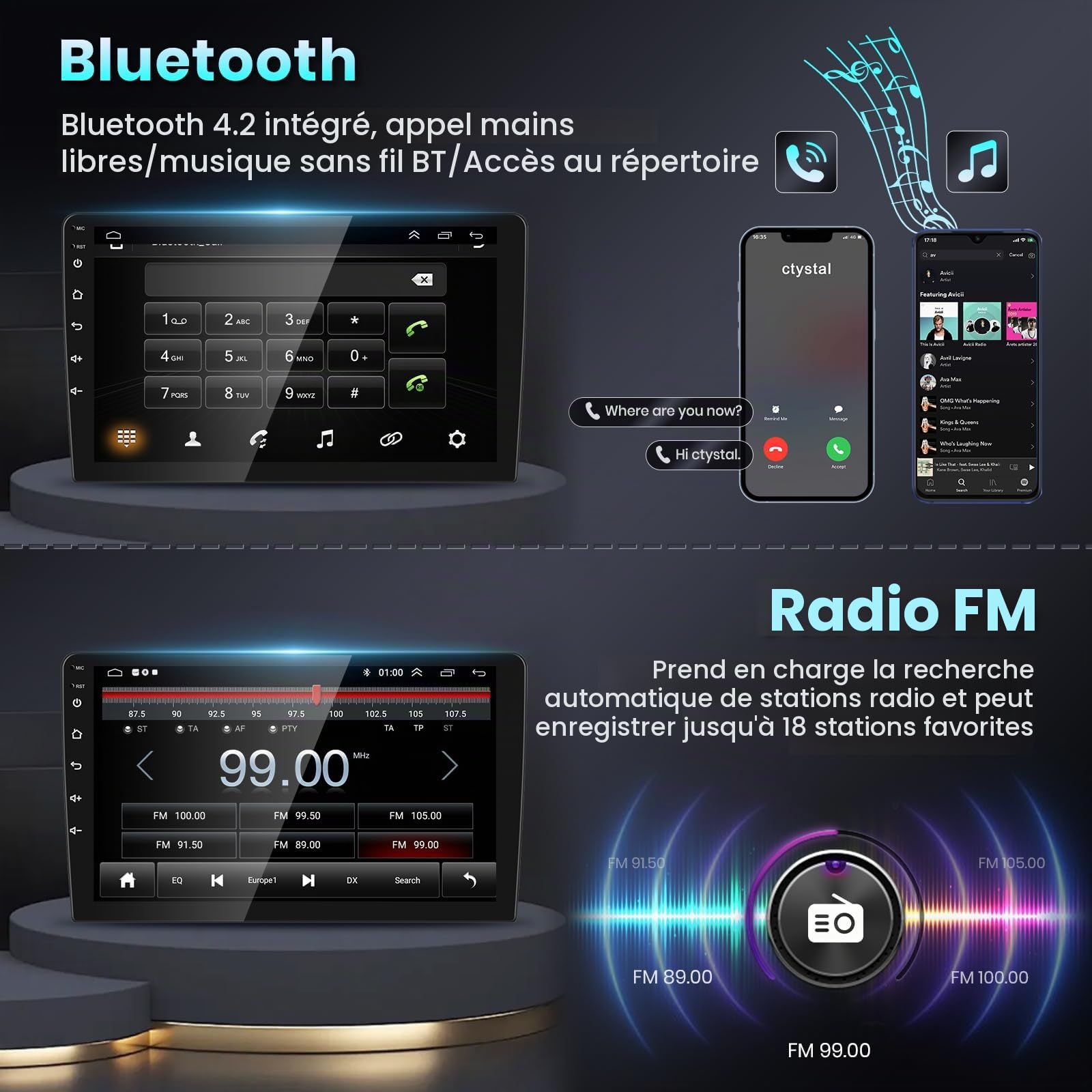 podofo-android-car-radio-autoradio-9-honda-cr-v-2-64go-cam-ra image 4
