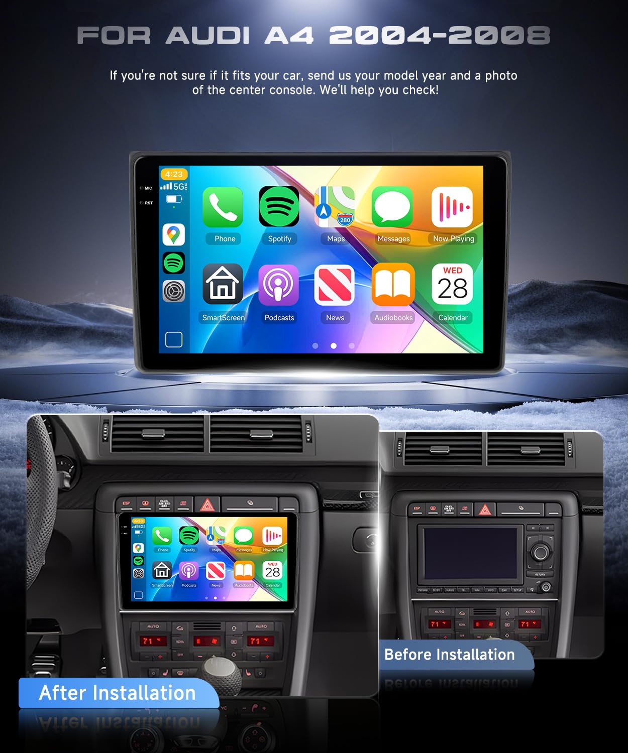 vechtel-autoradio-audi-a4-2004-2008-9-4-64go-carplay-in-cell image 2