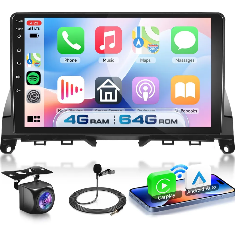vechtel-autoradio-9-pouces-classe-c-w204-4-64-carplay image 1