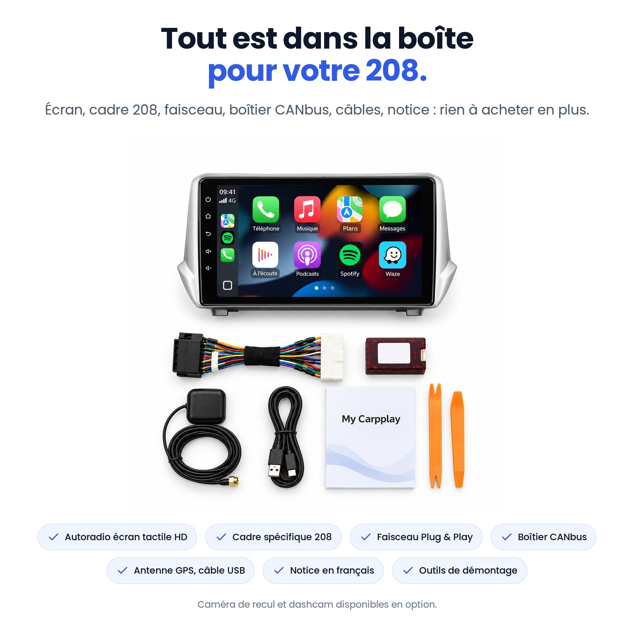 my-carpplay-autoradio-carplay-peugeot-208-pack-optimal-sans-fil image 7